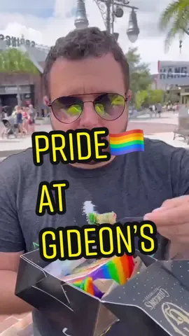 Happy Pride! #pridemonth #disneysprings #waltdisneyworld #gideonsbakehouse #orlandofl #disneytok #florida #prideanthems #fypride
