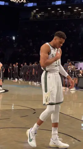 Baseline view of @giannis_an34 before tipoff! #nbaplayoffs