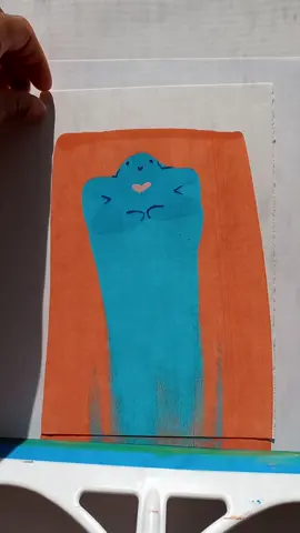 Painting hugs 🌞💛  #scrape #paintersoftiktok #acrylicart #aestheticart #blackartist #hugs  #todayislove #intothethickofit #lovee #peacemaker #calming