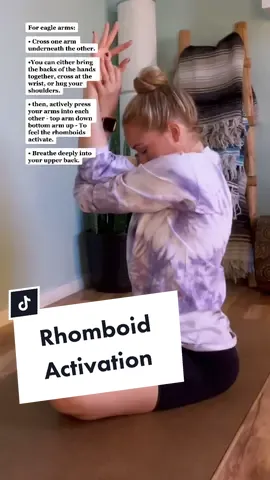 Reply to @justtchilll This can be tough! Focus on the action rather than how high your arm goes. #Rhomboids #UpperBack #LearnOnTikTok #TikTokPartner