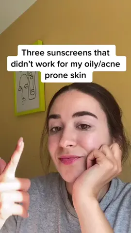Three sunscreens that didn’t work for my oily/acne prone skin￼ #skincare #sunscreen