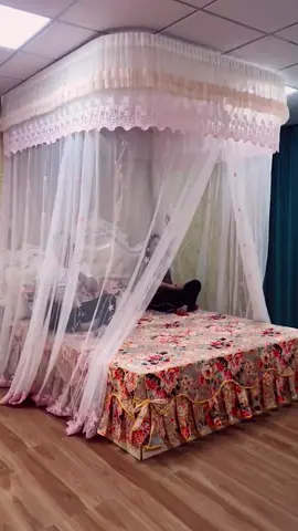 With this mosquito 🦟 net 🥅, no longer afraid of mosquitoes #mosquitonet #mosquitohack #tips #viral_video #funtonight #beddingdecor