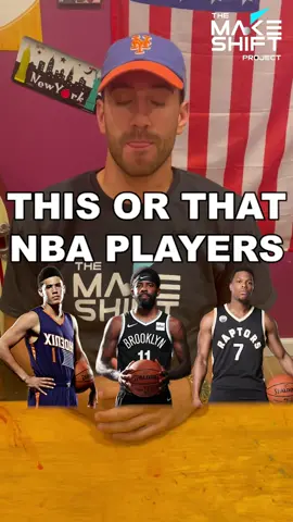 This or That! NBA Players! Comment Your Picks! #fyp #NBA #damianlillard #devinbooker #kyrieirving #nbaplayoffs