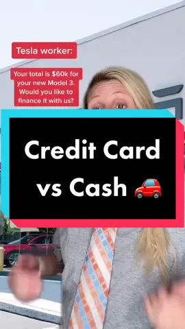 BASED ON A TRUE STORY! 🤯 would you use a credit card to buy your car?! #creditcard #tiktokpartner #smartsavings