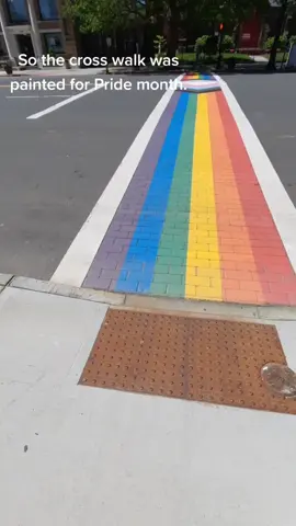 Main street of my town had so much pride stuff and its amazing! #pride2021🏳️‍🌈 #pridemonth🏳️‍🌈 #tiktokpride #lgbtq🏳️‍🌈❤️