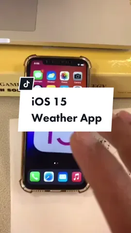 Quick review of weather app on iOS15. #iphone #apple