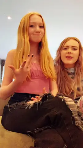 We couldn’t hear the sound😭 wait till the end... @mila.nabours ￼￼#fyp #WhatWouldPopTartsDo #viral #abigailzoelewis