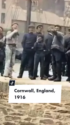 Cornwall, England, 1916, part one #History #oldfootage #film #cornwall #england #fyp #1900s #sailing