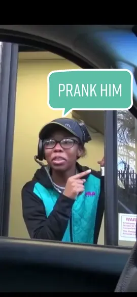 “That was funny “ #drivethru #fastfood #pranksvideos #prankster #funnytrick #drivethruorder