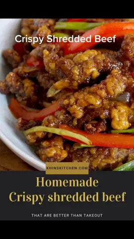 Crispy Shredded Beef #TrendTable #cooking #tiktok_uk @tiktok_uk #simplerecipes #dinnerrecipe #fyp #dinner #Recipe