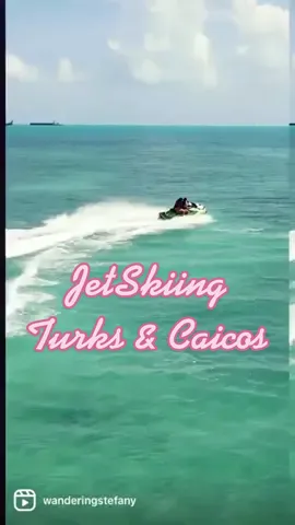 Add this to your jet-skiing bucket list! 📍Sapodilla Bay, Turks & Caicos #travel #jetski #travelcontentcreator #latinatraveler #travelcontent