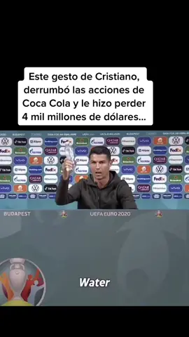 CR7 contra la Coca Cola #cristiano #parati #cocacola #cr7 #futbol #agua