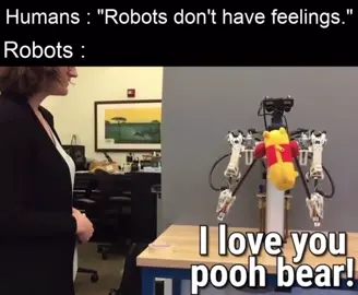 It’s enough to make a grown man cry 🥺😢 #foryou #cute #viralvideo #poobear #robot