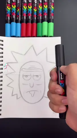 Repost hope you enjoy working on a new drawing this summer is going to go crazy #Tiktokart #art #rickandmorty #justshare #blowthisup #foryoupage #