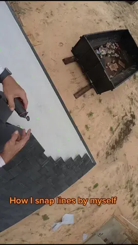 Poppin lines #roofer #roofs #rufero #roofing #roofers #roof #shingles #lines #chalk #straight #easy #timelapse #fast #pov #insta360 #awesome #fun #fyp