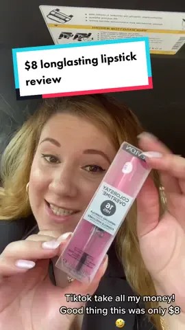 Tiktok just take all my money at this point 🤣 ￼ shade in “For Keeps Pink” link in bio #fyp #viral #lipstick #revlon #drugstoremakeupmusthaves #review