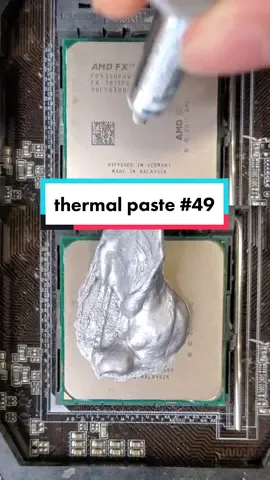 too little thermal paste vs. too much! #pc #pctips #pcbuilding #thermalpaste #mryeester