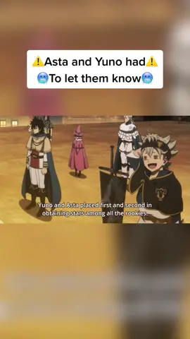 They had to let them know🥶🥶 A Follow would be appreciated... #asta #yuno #blackclover #anime