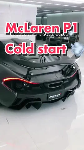 @mannykhoshbin1 McLaren P1 cold start #cartok #carcommunity #mclaren #p1 #fypシ #viral #hypercar #coldstart