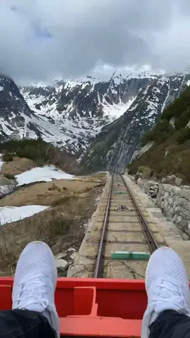 Let’s ride the mountain roller coaster! 🎢 #switzerland #swiss #travel #rollercoaster #fy
