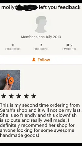 From another repeat customer, international! #fyp #TubiTaughtMe #smallbusinesscheck #etsyshop #productreview #MomsofTikTok #clownfish