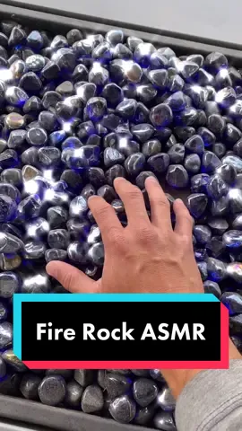 Fire Rock ASMR #asmr #ASMR #asmrvideo   #fastasmr @myasmrapp 🔥 🪨
