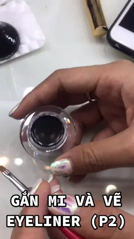 GẮN MI VÀ VẼ EYELINER (P2)#Makeup #ONhaLamDep #KianNguyen
