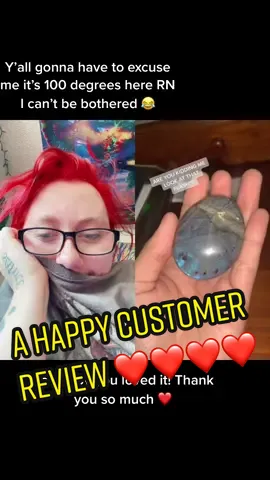 #duet with @sativabee so happy you loved everything ❤️ p.s it’s hot and I’m hiding cus I’m a mess don’t mind me 😂 #unboxing #crystals #foryoupage