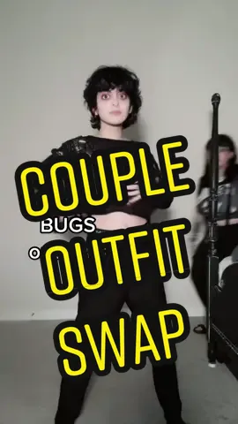 SPUGS outfit swap. Follow Bugs who's my sexy gf: @demonbug !! #sizedifference