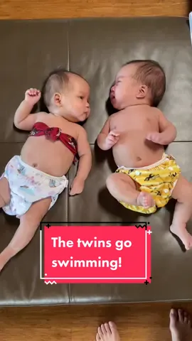 The QT Twins’s first swim #twinmom #firsttimemom #FathersDay #Summer #twins #postpartum