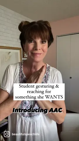 Introducing AAC and honoring all forms of communication.#speechtherapygang #slpsoftiktok #augmentativecommunication