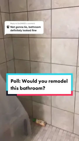 Reply to @fox24405 We need your comment & opinion! #bathroomrenovation #homerenovation #renovatingourhome #bathroomupdate