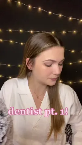 here’s the start of the dentist series! asking you a few questions with some typing noises 🥰 #asmr #asmrtiktoks #asmrtingles