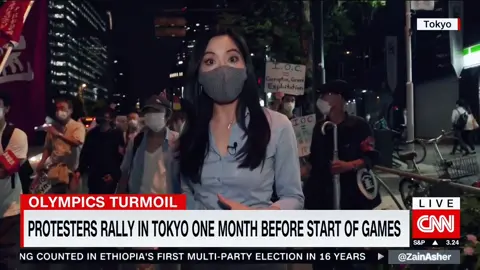 One month until the #olympics, protesters gather in Tokyo. They’re scared that the #tokyoolympics will lead to a rebound in #covid19 #cnn