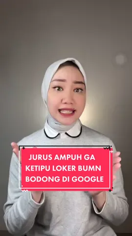 Hati hati gaesss, banyak #lowongankerja  BUMN di google itu bodong! Selalu cek website asli yaa #tipskerja #samasamabelajar