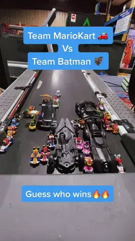 Comment who ya got, and check out my YouTube vid👀 #batman #mario #mariokart #nintendo #race #car #cars #dc #comics #luigi #cartoon #videogame #nascar