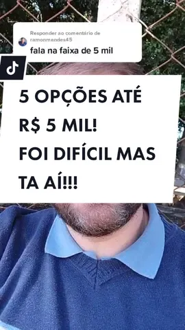Responder a @ramonmendes45 Enfim o vídeo com 5 opções de carros até R$ 5 mil. Tem coisa boa, mas também tem cada um que dá até medo!