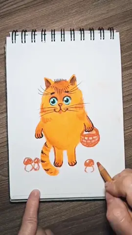 🐱#рисуемвместе #рисуемвместесдетьми #painting #sketch #скетчбук #рисуночки