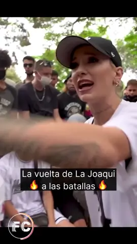 🔥 La Joaqui volvió a las batallas y lo hizo en una exhibición plaza en España 🇪🇸.    #freestylerap #rapargentino #fms #hiphop  #bizarrap #flow