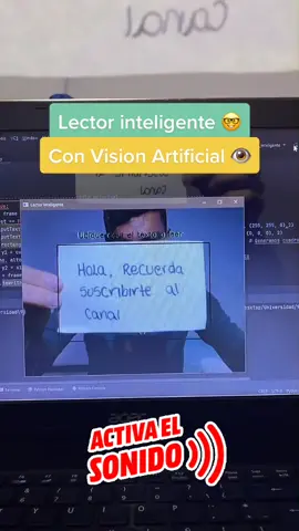 Lector inteligente con vision artificial 🤓👁 #talentoentiktok #AprendeEnTikTok #python #fypシ #parati #foryou
