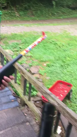 Pop pop cracker gun we use it for bottle rockets thought I’d try it with a Roman candle