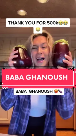 Thank you guys for 500k🥺😭 I’m legit crying into my #babaghanoush #foodtiktok #recipes #quickrecipes #snacks #appetizers #delish