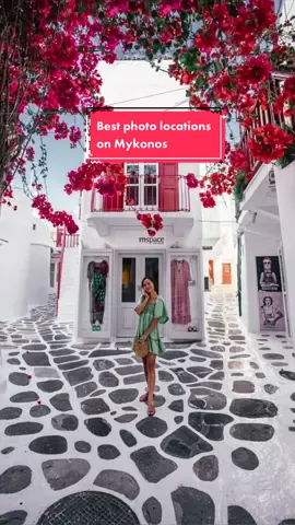 Save this for the best photo locations on Mykonos #greecе #mykonos #travel #fyp #Summer #mykonosgreece #travelblogger