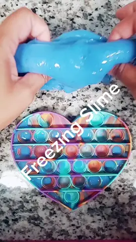 freezing slime #fidgettoys #foryou #😍 #🤗 #fypシ #leilani_fidget_toy #slime #popits