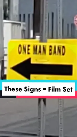 These signs mean there's a Film Set near #filmset #setlife #learnfilmmaking #filmtok