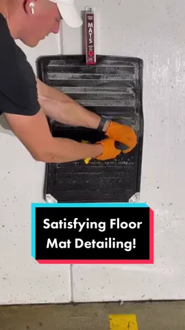 Satisfying Floor Mat Cleaning #cardetailing #asmr #fyp #satisfying #wddetailing #trend #detailing #pressurewashing #trending #SipIntoSummer