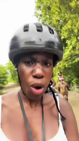 WE OUTSIDE IN JAMAICA 🇯🇲🤩🥰 long fun adventurous day today.Hiked water fall, did ziplining, cliff diving,ATV riding,&rode horses on land/water #fyp