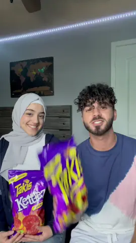 Me and Masa love Takis so we had to try the Fuego Takis! They’re available in store now btw so go try them! #facetheintensity #takis_partner