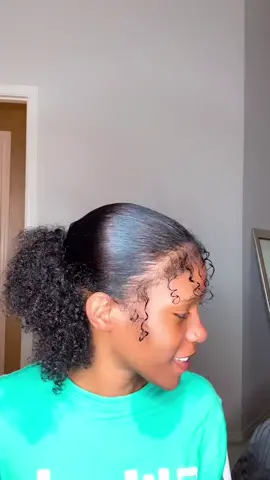 Freestyle edges #curlyhair #naturalhair #edges #edgetutorial #ponytail