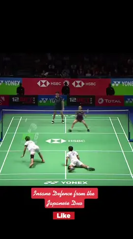 Insane badminton defence #badminton #japan #defence #defense #shuttler